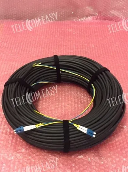 Duplex LSZH 7.0mm 9/125 G652D Single Mode Patch Cable 80meter Black